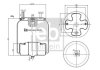 Пневмоподушка передн (діаметр: 228/316мм) VOLVO FH, FH II, FH III, FH12, FH16, FH16 II, FM, FM II, FM III, FM12, FM9, FMX, FMX II, FMX III 08.93- FEBI BILSTEIN 35678 (фото 1)