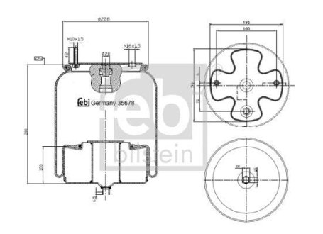 Пневмоподушка FEBI BILSTEIN 35678