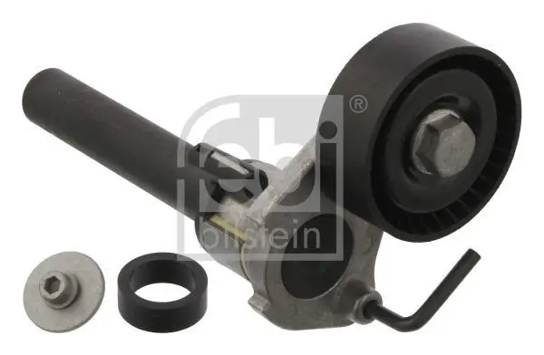 Натягувач поліклинового ременя AUDI A3, Q3, TT SEAT ALHAMBRA, ALTEA, ALTEA XL, LEON, TOLEDO III SKODA OCTAVIA II, SUPERB II, YETI VW BEETLE, CC B7, EOS, GOLF V, GOLF VI 1.8/2.0 09.04-10.18 FEBI BILSTEIN 36203 (фото 1)