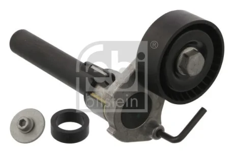 Натягувач поліклинового ременя AUDI A3, Q3, TT SEAT ALHAMBRA, ALTEA, ALTEA XL, LEON, TOLEDO III SKODA OCTAVIA II, SUPERB II, YETI VW BEETLE, CC B7, EOS, GOLF V, GOLF VI 1.8/2.0 09.04-10.18 FEBI BILSTEIN 36203