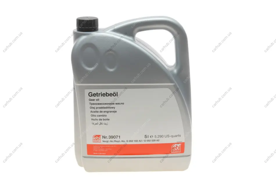 Олива АКПП ATF (5L) (MB 236.24/VW TL 52 182/BMW Drivelogic 7-spd/DCTF-1) FEBI BILSTEIN 39071 (фото 1)