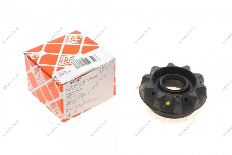 Подушка амортизатора (переднього) Smart 0.6/0.7/1.0/0.8cdi 98- FEBI BILSTEIN 44993 (фото 1)