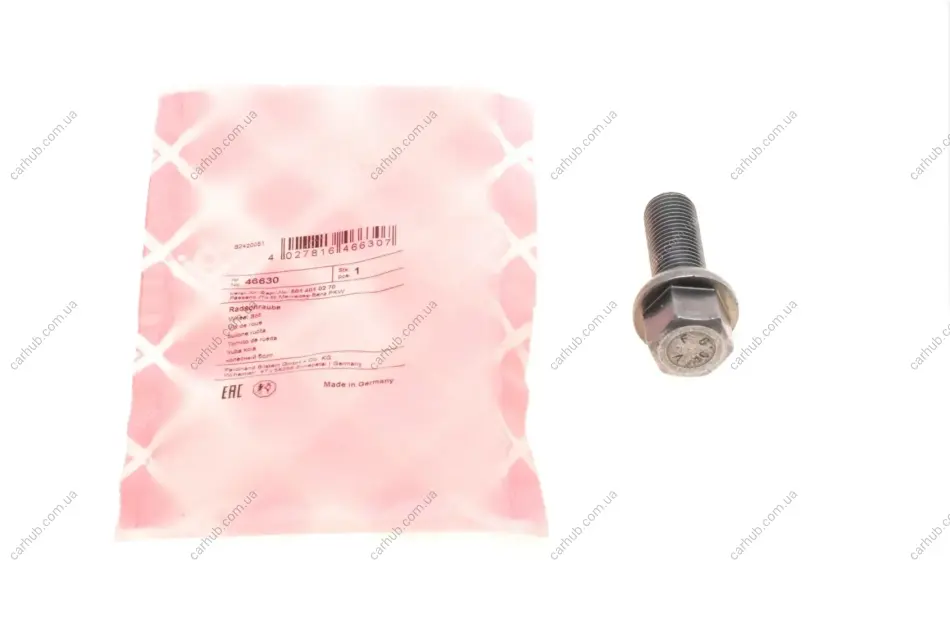 Болт колеса MB Sprinter 208-316CDI 96- (M14x1.5mm) FEBI BILSTEIN 46630 (фото 1)