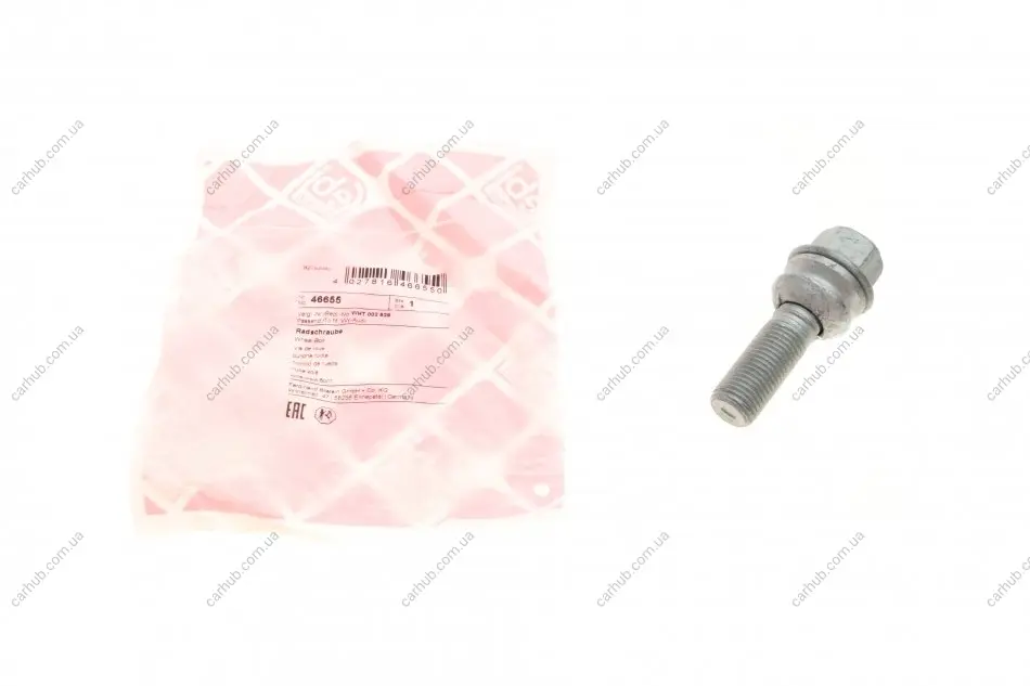 Болт колеса VW Caddy/T5 03- (M14x1.5mm) FEBI BILSTEIN 46655 (фото 1)