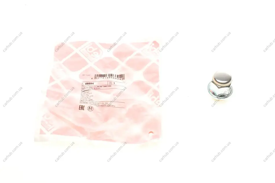 Гайка колісна Suzuki Baleno/ Grand Vitara 95-03 (M12x1.25) FEBI BILSTEIN 46694 (фото 1)