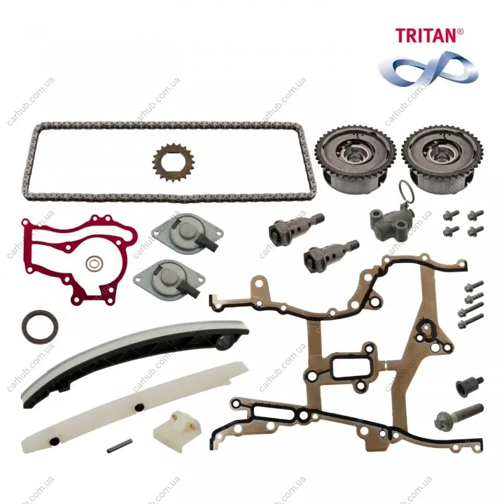 Комплект ланцюга ГРМ Opel Astra J/Corsa D/Chevrolet Aveo 1.2-1.4 09- FEBI BILSTEIN 49455 (фото 1)