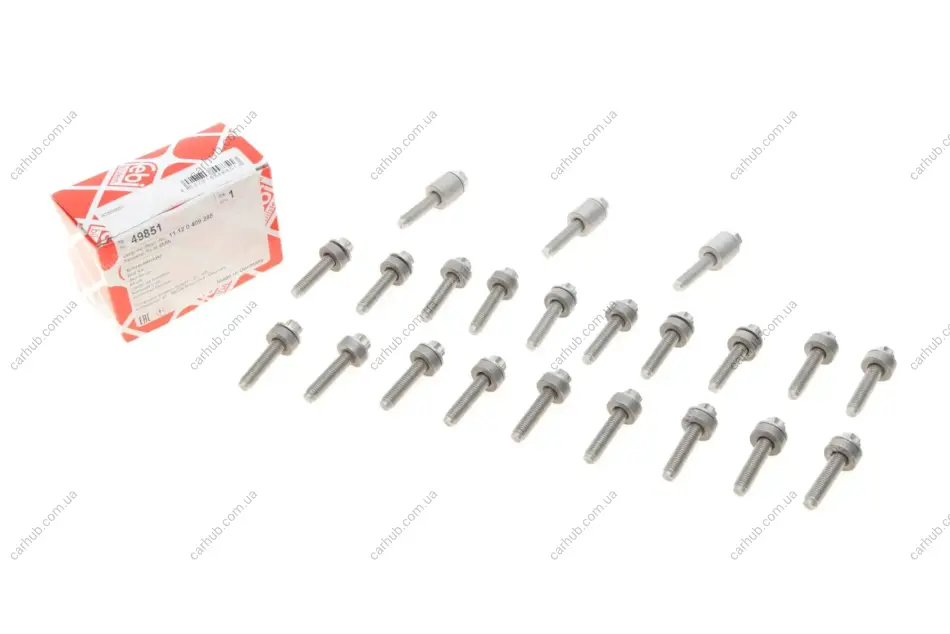 Болти головки (к-кт 22шт.) BMW 3 (E90)/ 5 (E60)/ 7 (E65/E66/E67) 3.0i N52 FEBI BILSTEIN 49851 (фото 1)