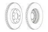 Комплект гальмівних дисків (2 шт) передн лів/прав CHEVROLET ASTRA, CORSA OPEL ASTRA G, ASTRA G CLASSIC, ZAFIRA A 1.2-2.0D 08.94-12.11 FERODO DDF1041C (фото 1)