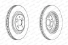 Диск гальмівний передн лів/прав MERCEDES M (W163) 2.3-5.4 02.98-06.05 FERODO DDF1085C-1 (фото 1)