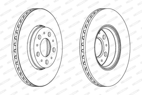 Тормозной диск FERODO DDF1163C