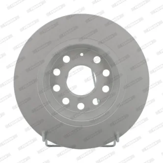 Комплект гальмівних дисків (2 шт) задн лів/прав AUDI A3, Q3 SEAT ALHAMBRA, ALTEA, ALTEA XL, LEON, TOLEDO III SKODA OCTAVIA II, SUPERB II, SUPERB III, YETI VW CC B7, EOS 1.2-3.6 02.03-06.24 FERODO DDF1306C