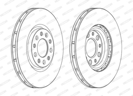 Тормозной диск FERODO DDF1451C