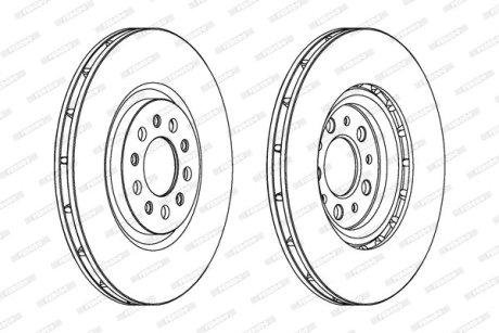 Тормозной диск FERODO DDF1455C1