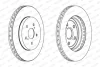 Комплект гальмівних дисків (2 шт) передн лів/прав LEXUS RX TOYOTA HARRIER, HIGHLANDER / KLUGER 2.4-3.5 02.03-12.13 FERODO DDF1544C (фото 2)