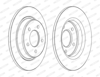 Фото гальмівний диск FERODO DDF1546C Гальмівний диск FERODO DDF1546C