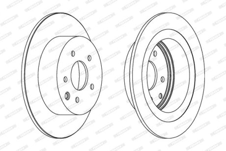 Тормозной диск FERODO DDF1590C (фото 1)