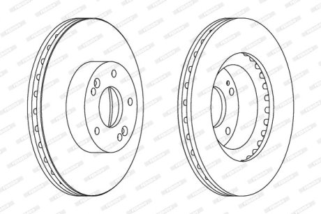 Тормозной диск FERODO DDF1630C (фото 1)