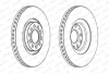 Диск гальмівний передн лів/прав AUDI A4 B5, A4 B6, A4 B7, A4 B8, A6 C5, ALLROAD C5 SEAT EXEO, EXEO ST 1.8-4.2 04.95-12.15 FERODO DDF1705C-1 (фото 1)