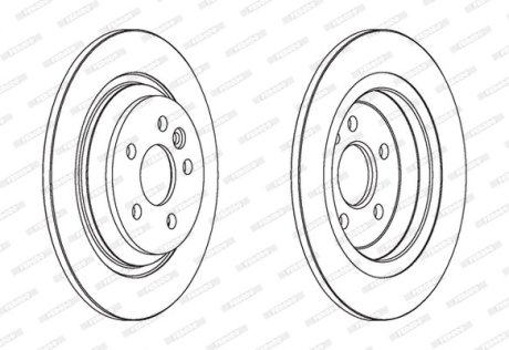 Тормозной диск FERODO DDF1720C