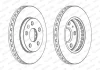 Комплект гальмівних дисків (2 шт) передн лів/прав CHEVROLET MALIBU OPEL INSIGNIA A, INSIGNIA A COUNTRY SAAB 9-5 1.4-2.8 07.08- FERODO DDF1721C (фото 2)