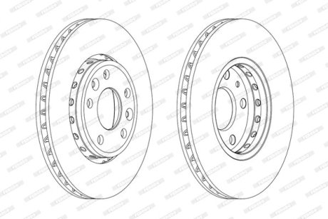 Гальмівний диск FERODO DDF1726C