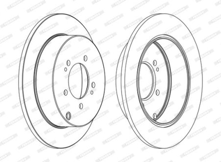 Тормозной диск FERODO DDF1737C