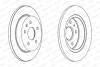 Комплект гальмівних дисків (2 шт) задн лів/прав CHEVROLET MALIBU OPEL INSIGNIA A, INSIGNIA A COUNTRY SAAB 9-5 1.4-2.8 07.08- FERODO DDF1804C (фото 2)