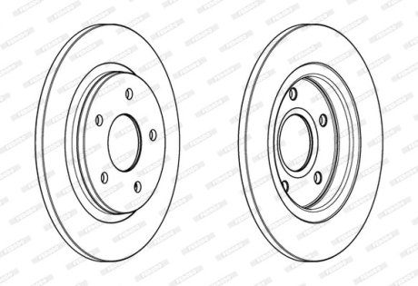 Тормозной диск FERODO DDF1808C