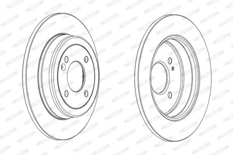Тормозной диск FERODO DDF2090C
