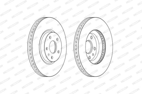 Тормозной диск FERODO DDF2337C