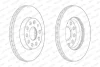 Диск гальмівний передн лів/прав AUDI A3 SEAT LEON, LEON SC, LEON ST SKODA OCTAVIA II, OCTAVIA III VW GOLF ALLTRACK VII, GOLF SPORTSVAN VII, GOLF VII 1.0-2.0D 02.04-03.21 FERODO DDF2400C-1 (фото 1)