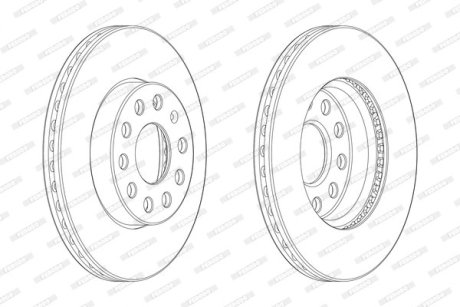 Тормозной диск FERODO DDF2400C1