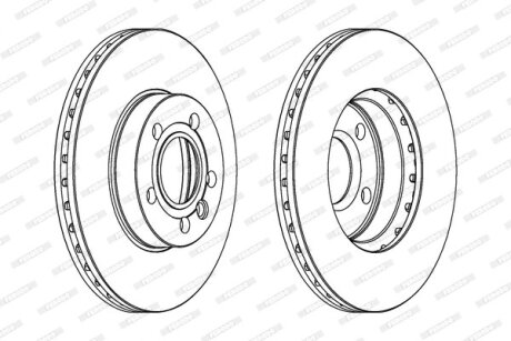 Фото гальмівний диск FERODO DDF846C Гальмівний диск FERODO DDF846C