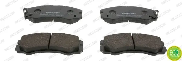 Комплект гальмівних колодок передн, ISUZU RODEO, TFR/TFS, TROOPER II, TROOPER III OPEL FRONTERA A, FRONTERA A SPORT, FRONTERA B, MONTEREY A, MONTEREY B 2.0-3.5 08.91-08.04 FERODO FDB1015 (фото 1)