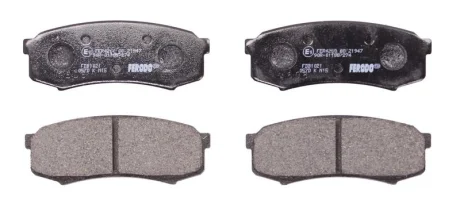 Комплект гальмівних колодок задн, LEXUS GX MITSUBISHI PAJERO IV TOYOTA 4 RUNNER IV, 4 RUNNER V, AVALON, COROLLA, FJ CRUISER, LAND CRUISER, LAND CRUISER 100, LAND CRUISER 80 1.4-4.7 11.84- FERODO FDB1021
