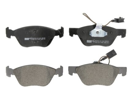 Комплект гальмівних колодок передн (із замком), ALFA ROMEO 145, 146, 147, 155, 156, GT, GTV, SPIDER FIAT BRAVO I, COUPE, MAREA, MULTIPLA, STRADA LANCIA DEDRA, DELTA II, LYBRA 1.3D-3.0 04.90- FERODO FDB1052