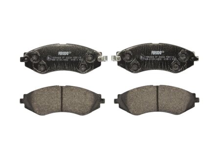 Фото комплект гальмівних колодок з 4 шт. дисків FERODO FDB1116 Комплект гальмівних колодок з 4 шт. дисків FERODO FDB1116