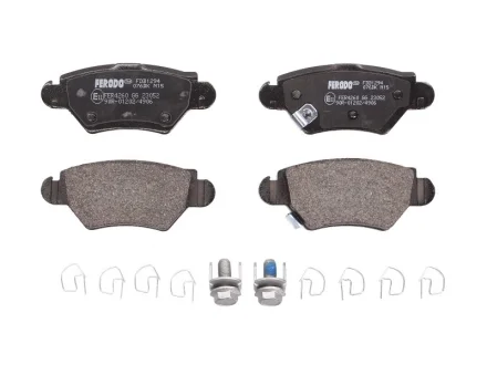 Комплект гальмівних колодок задн, CHEVROLET CORSA CHRYSLER CONCORDE OPEL ASTRA F, ASTRA F CLASSIC, ASTRA G, ASTRA G CLASSIC, COMBO, COMBO TOUR, CORSA C, ZAFIRA A 1.2-2.7 08.94- FERODO FDB1294
