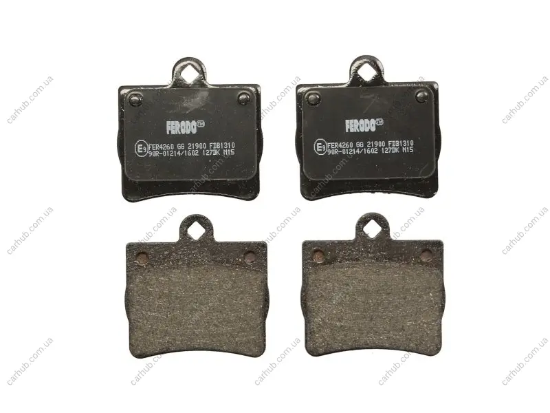 Комплект гальмівних колодок задн, MERCEDES C (W202), E (C124) 1.8-2.5D 03.93-05.00 FERODO FDB1310 (фото 1)