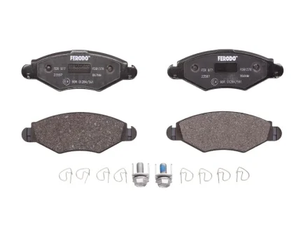 Комплект гальмівних колодок передн, CITROEN XSARA NISSAN KUBISTAR PEUGEOT 206, 206+, 306 1.1-1.9D 06.94- FERODO FDB1378