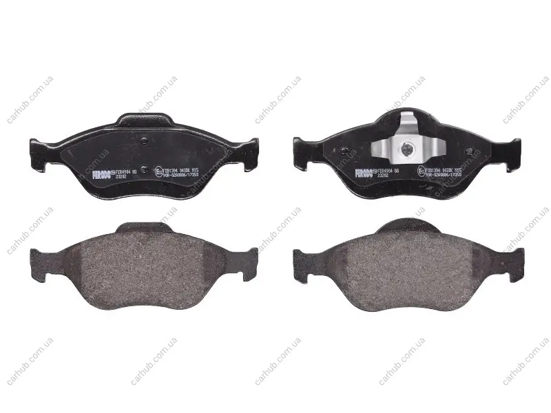 Комплект гальмівних колодок передн (із замком), FORD FIESTA, FIESTA IV, FIESTA V, FUSION, KA, PUMA, STREET KA MAZDA 121 III, 2 1.0-1.8D 08.95-12.12 FERODO FDB1394 (фото 1)