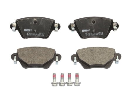 Комплект гальмівних колодок задн (з гвинтами гальмівного супорта), FORD MONDEO III JAGUAR S-TYPE II, XJ, X-TYPE I 1.8-4.2 10.00-12.09 FERODO FDB1416