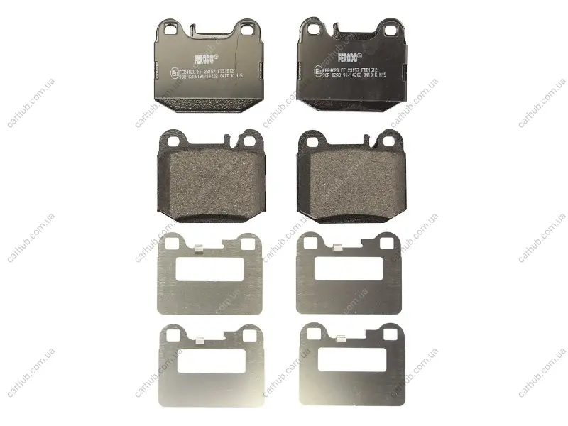Комплект гальмівних колодок задн, MERCEDES M (W163) MASERATI GRANSPORT, QUATTROPORTE V 2.3-5.4 02.98- FERODO FDB1512 (фото 1)