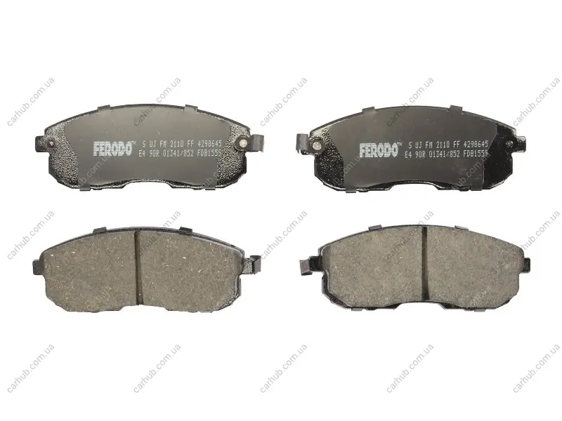 Комплект гальмівних колодок передн, INFINITI I30 NISSAN 200SX, ALTIMA, AVENIR, CEFIRO III, CUBE, MAXIMA / MAXIMA QX IV, MAXIMA / MAXIMA QX V, MAXIMA III, SENTRA V, SENTRA VII 1.5D-3.5 07.88- FERODO FDB1559 (фото 1)