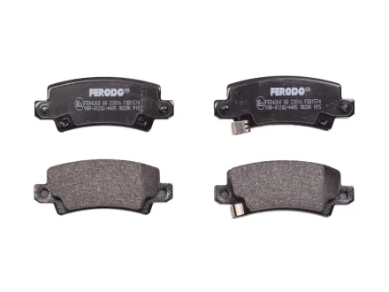Комплект гальмівних колодок задн, TOYOTA COROLLA 1.4-2.0D 09.00-03.08 FERODO FDB1574