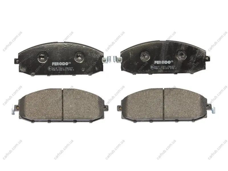 Комплект гальмівних колодок передн, NISSAN PATROL GR V 2.8D-4.8 06.97- FERODO FDB1577 (фото 1)