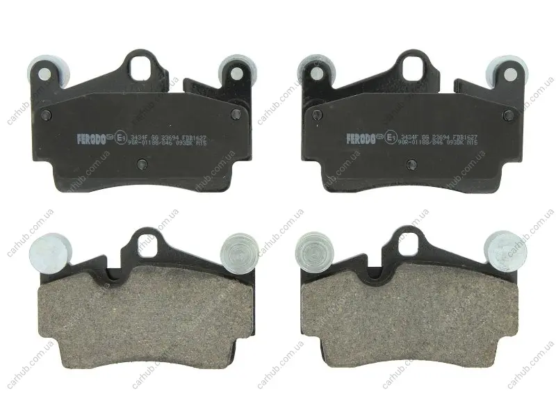 Комплект гальмівних колодок задн, AUDI Q7 PORSCHE CAYENNE VW TOUAREG 2.5D-6.0D 05.02-08.15 FERODO FDB1627 (фото 1)