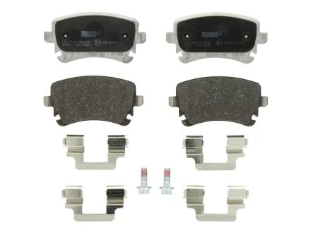 Комплект гальмівних колодок задн, AUDI A4 B6, A4 B7, A6 ALLROAD C6, A6 C5, A6 C6, A8 D3 BENTLEY CONTINENTAL, CONTINENTAL FLYING SPUR, FLYING SPUR 2.0-6.0ALK 07.02- FERODO FDB1655