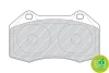Комплект гальмівних колодок передн, ABARTH 500 / 595 / 695 RENAULT CLIO III, MEGANE II 1.4/2.0/2.0D 05.04- FERODO FDB1667 (фото 1)