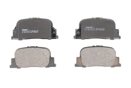 Комплект гальмівних колодок задн, TOYOTA CALDINA, CAMRY, OPA, PRIUS 1.5H-3.0 08.96-12.09 FERODO FDB1686